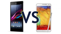 Showdown between the Samsung Galaxy Note 3 and the Sony Xperia Z Ultra